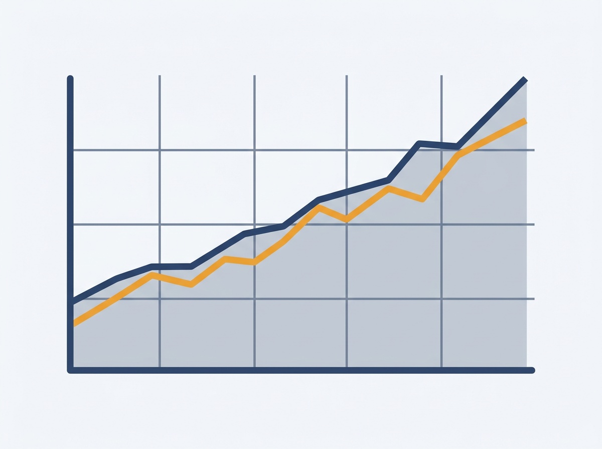 Grafik garis indeks harga saham gabungan sebagai acuan pasar